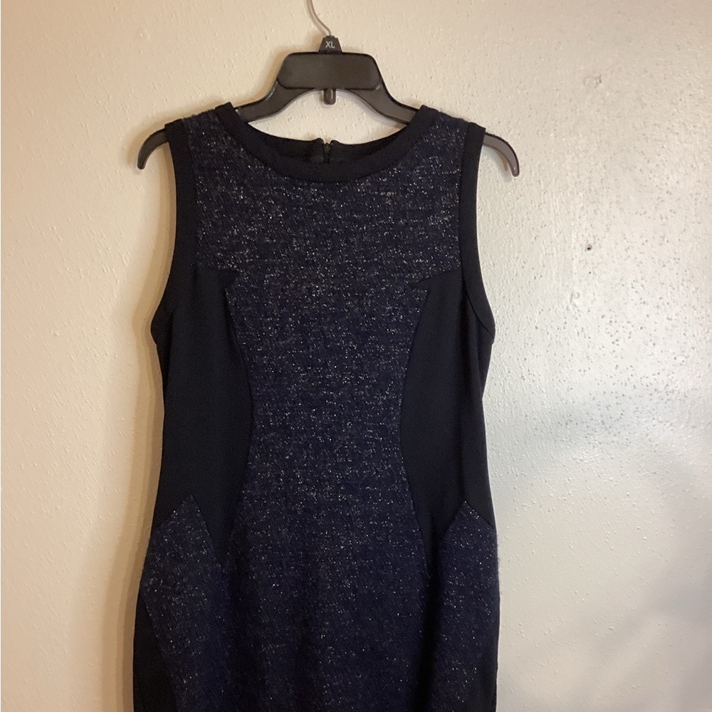MNG Casual Evening Black & Black Metallic Size Large